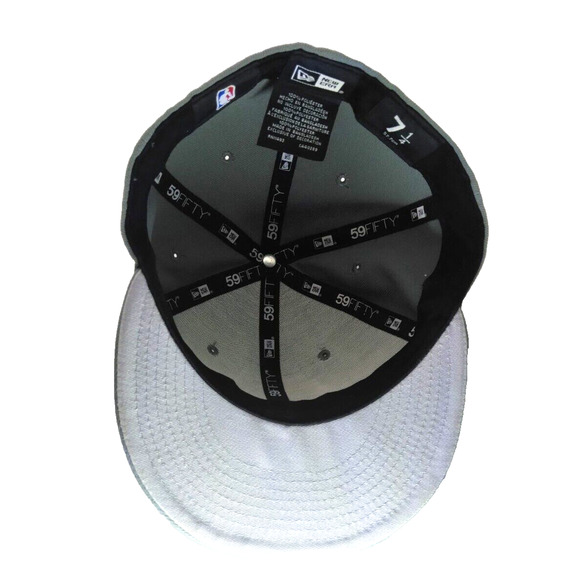 New Era 59Fifty Mens Fitted Cap Hat Size 7 1/4 Gray Philadelphia 76ers NBA - Picture 8 of 10